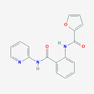 molecular formula C17H13N3O3 B504956 N-[2-(pyridin-2-ylcarbamoyl)phenyl]furan-2-carboxamide 