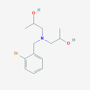 molecular formula C13H20BrNO2 B5049568 1,1'-[(2-bromobenzyl)imino]di(2-propanol) 