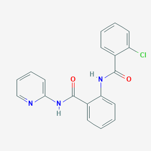 molecular formula C19H14ClN3O2 B504958 2-[(2-chlorobenzoyl)amino]-N-(2-pyridinyl)benzamide 