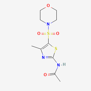 N-[4-methyl-5-(4-morpholinylsulfonyl)-1,3-thiazol-2-yl]acetamide