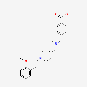 methyl 4-{[({1-[2-(2-methoxyphenyl)ethyl]-4-piperidinyl}methyl)(methyl)amino]methyl}benzoate