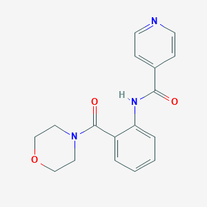 N-[2-(4-morpholinylcarbonyl)phenyl]isonicotinamide