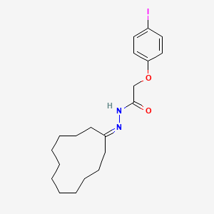 N'-cyclododecylidene-2-(4-iodophenoxy)acetohydrazide