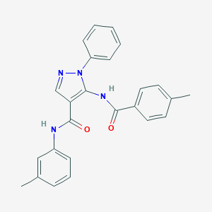 5-[(4-methylbenzoyl)amino]-N-(3-methylphenyl)-1-phenyl-1H-pyrazole-4-carboxamide
