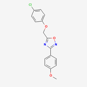 5-[(4-chlorophenoxy)methyl]-3-(4-methoxyphenyl)-1,2,4-oxadiazole