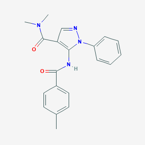 N,N-dimethyl-5-[(4-methylbenzoyl)amino]-1-phenyl-1H-pyrazole-4-carboxamide