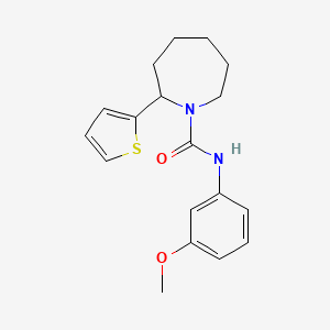 N-(3-methoxyphenyl)-2-(2-thienyl)-1-azepanecarboxamide