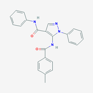 5-[(4-methylbenzoyl)amino]-N,1-diphenyl-1H-pyrazole-4-carboxamide