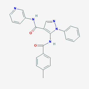 5-[(4-methylbenzoyl)amino]-1-phenyl-N-pyridin-3-yl-1H-pyrazole-4-carboxamide