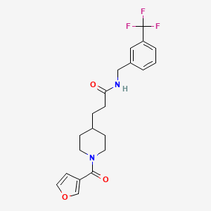 3-[1-(3-furoyl)-4-piperidinyl]-N-[3-(trifluoromethyl)benzyl]propanamide