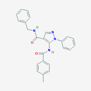 N-benzyl-5-[(4-methylbenzoyl)amino]-1-phenyl-1H-pyrazole-4-carboxamide