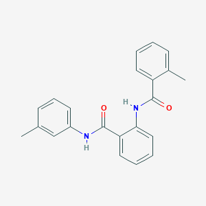 molecular formula C22H20N2O2 B504974 2-methyl-N-{2-[(3-methylphenyl)carbamoyl]phenyl}benzamide 
