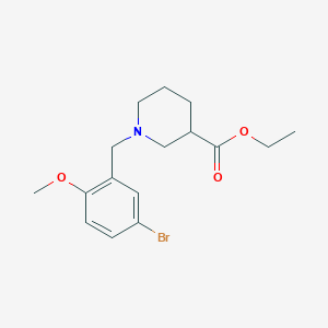 molecular formula C16H22BrNO3 B5049757 ethyl 1-(5-bromo-2-methoxybenzyl)-3-piperidinecarboxylate 