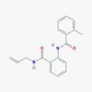 molecular formula C18H18N2O2 B504977 N-allyl-2-[(2-methylbenzoyl)amino]benzamide 