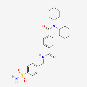 N'-[4-(aminosulfonyl)benzyl]-N,N-dicyclohexylterephthalamide