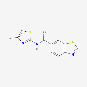 N-(4-methyl-1,3-thiazol-2-yl)-1,3-benzothiazole-6-carboxamide