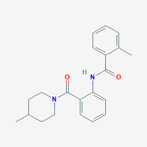 2-Methyl-N-[2-(4-methyl-piperidine-1-carbonyl)-phenyl]-benzamide