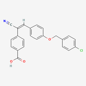 4-(2-{4-[(4-chlorobenzyl)oxy]phenyl}-1-cyanovinyl)benzoic acid