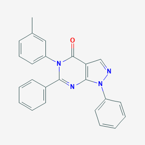 5-(3-methylphenyl)-1,6-diphenyl-1,5-dihydro-4H-pyrazolo[3,4-d]pyrimidin-4-one