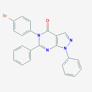 5-(4-bromophenyl)-1,6-diphenyl-1,5-dihydro-4H-pyrazolo[3,4-d]pyrimidin-4-one