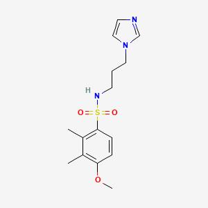 N-[3-(1H-imidazol-1-yl)propyl]-4-methoxy-2,3-dimethylbenzenesulfonamide