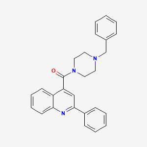 4-[(4-benzyl-1-piperazinyl)carbonyl]-2-phenylquinoline