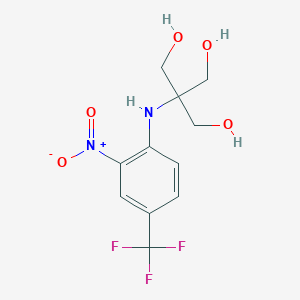 molecular formula C11H13F3N2O5 B5049856 2-(hydroxymethyl)-2-{[2-nitro-4-(trifluoromethyl)phenyl]amino}-1,3-propanediol 