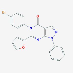 5-(4-bromophenyl)-6-(2-furyl)-1-phenyl-1,5-dihydro-4H-pyrazolo[3,4-d]pyrimidin-4-one