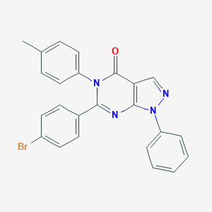 molecular formula C24H17BrN4O B504987 6-(4-bromophenyl)-5-(4-methylphenyl)-1-phenyl-1,5-dihydro-4H-pyrazolo[3,4-d]pyrimidin-4-one 