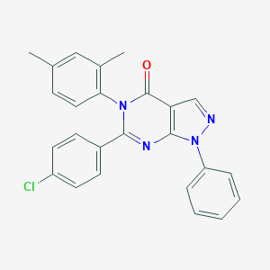 6-(4-chlorophenyl)-5-(2,4-dimethylphenyl)-1-phenyl-1,5-dihydro-4H-pyrazolo[3,4-d]pyrimidin-4-one