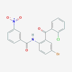 N-[4-bromo-2-(2-chlorobenzoyl)phenyl]-3-nitrobenzamide