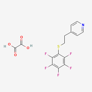 molecular formula C15H10F5NO4S B5049953 4-{2-[(pentafluorophenyl)thio]ethyl}pyridine oxalate 