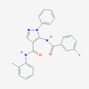 5-[(3-fluorobenzoyl)amino]-N-(2-methylphenyl)-1-phenyl-1H-pyrazole-4-carboxamide