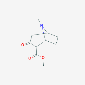 molecular formula C₁₀H₁₅NO₃ B050500 8-甲基-3-氧代-8-氮杂双环[3.2.1]辛烷-2-羧酸甲酯 CAS No. 36127-17-0