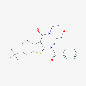 N-[6-tert-butyl-3-(4-morpholinylcarbonyl)-4,5,6,7-tetrahydro-1-benzothien-2-yl]benzamide