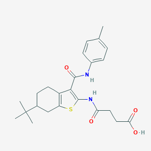 4-{[6-Tert-butyl-3-(4-toluidinocarbonyl)-4,5,6,7-tetrahydro-1-benzothien-2-yl]amino}-4-oxobutanoic acid