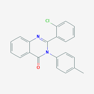 molecular formula C21H15ClN2O B505003 2-(2-chlorophenyl)-3-(4-methylphenyl)-4(3H)-quinazolinone 