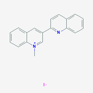1-methyl-3-(2-quinolinyl)quinolinium iodide