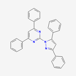 molecular formula C31H22N4 B5050088 2-(3,5-二苯基-1H-吡唑-1-基)-4,6-二苯基嘧啶 CAS No. 416879-44-2