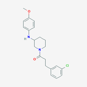 1-[3-(3-chlorophenyl)propanoyl]-N-(4-methoxyphenyl)-3-piperidinamine