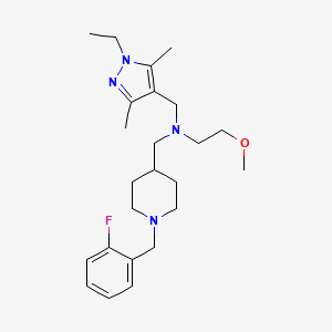 N-[(1-ethyl-3,5-dimethyl-1H-pyrazol-4-yl)methyl]-N-{[1-(2-fluorobenzyl)-4-piperidinyl]methyl}-2-methoxyethanamine