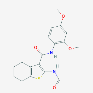 2-(acetylamino)-N-(2,4-dimethoxyphenyl)-4,5,6,7-tetrahydro-1-benzothiophene-3-carboxamide