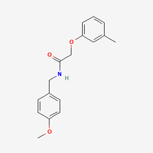 molecular formula C17H19NO3 B5050141 N-(4-methoxybenzyl)-2-(3-methylphenoxy)acetamide 
