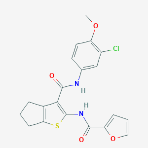 molecular formula C20H17ClN2O4S B505015 Cambridge id 7112080 