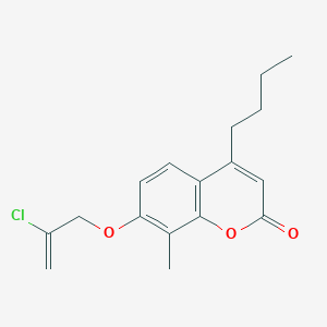 molecular formula C17H19ClO3 B5050154 4-butyl-7-[(2-chloro-2-propen-1-yl)oxy]-8-methyl-2H-chromen-2-one 