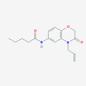 molecular formula C16H20N2O3 B5050200 N-(4-allyl-3-oxo-3,4-dihydro-2H-1,4-benzoxazin-6-yl)pentanamide 