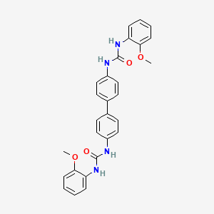 molecular formula C28H26N4O4 B5050219 N',N'''-4,4'-biphenyldiylbis[N-(2-methoxyphenyl)urea] 