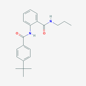 molecular formula C21H26N2O2 B505023 2-[(4-tert-butylbenzoyl)amino]-N-propylbenzamide 