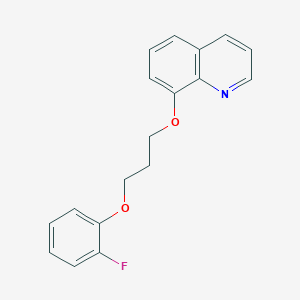 molecular formula C18H16FNO2 B5050253 8-[3-(2-fluorophenoxy)propoxy]quinoline 