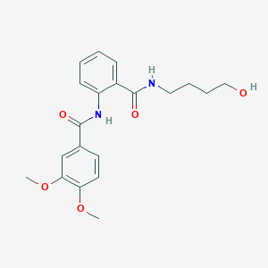 N-(2-{[(4-hydroxybutyl)amino]carbonyl}phenyl)-3,4-dimethoxybenzamide